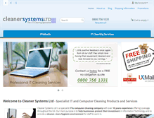 Tablet Screenshot of cleaner-systems.co.uk
